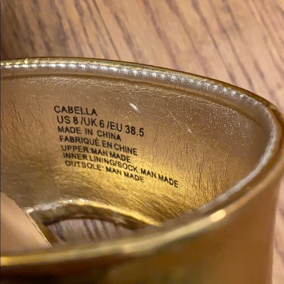 Shoe dazzle gold wedge heel - Picture 3 of 3